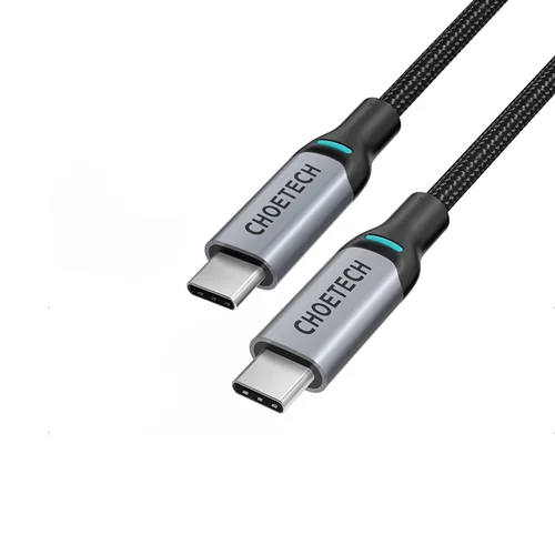 کابل پاور دلیوری 100 وات 1.8 متر USB C به USB C چویتک مدل XCC-1002BK