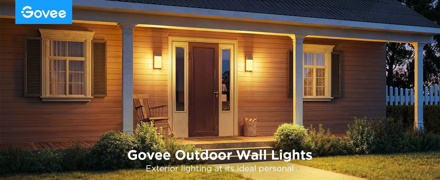 چراغ هوشمند دیواری فضای باز گووی مدل Govee Outdoor Wall Light H7075