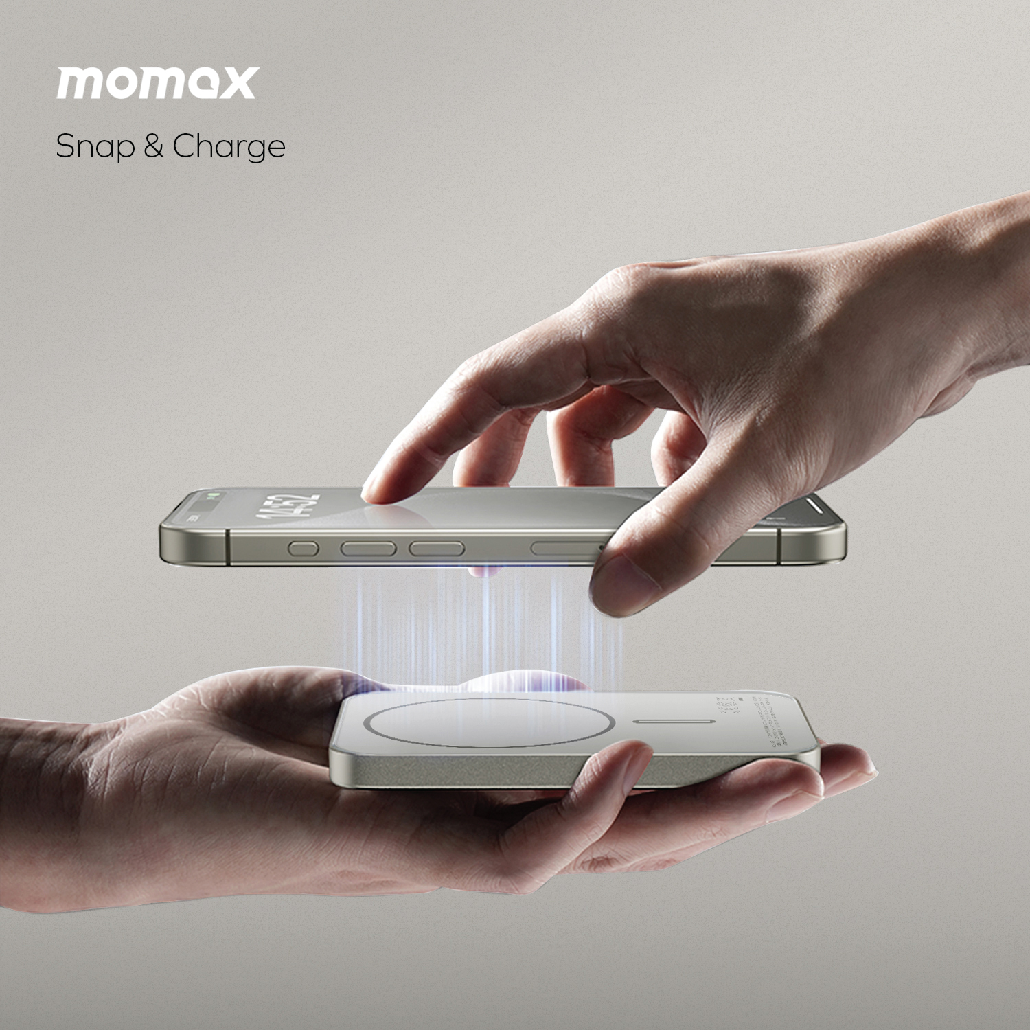پاوربانک بیسیم  مگنتیک 15 وات 5000 میلی‌آمپر مومکس مدل Momax Q.Mag X IP116