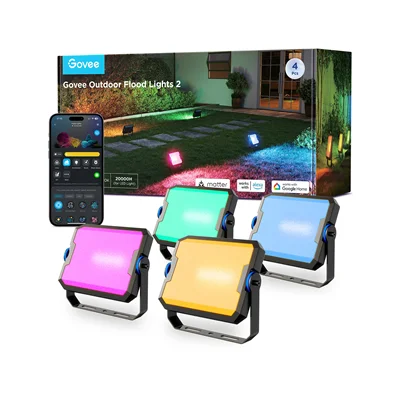 چراغ های هوشمند فضای باز گووی Govee Outdoor FLood Lights H8057