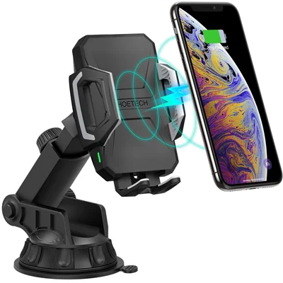 شارژر بی‌سیم  شارژ سریع 10 وات و پایه نگهدارنده گوشی چویتک مدل T521-S