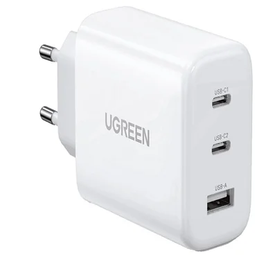 شارژر دیواری UGREEN CD275؛ شارژ سریع 65 وات با 3 پورت
