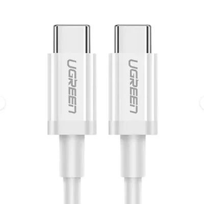 کابل شارژ یوگرین مدل US264 USB-C به USB-C توان 60 وات