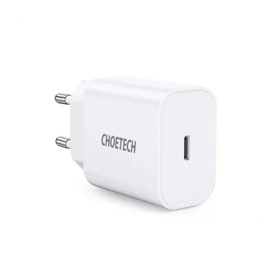 شارژر دیواری شارژ سریع 20 وات USB C چویتک مدل CHOETECH PD5005