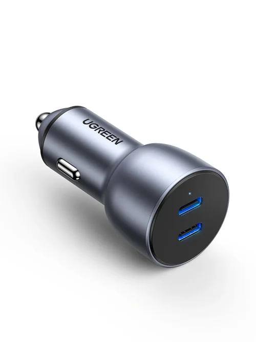شارژر فندکی ۶۰ وات یوگرین مدل CD213 با دو درگاه USB-C