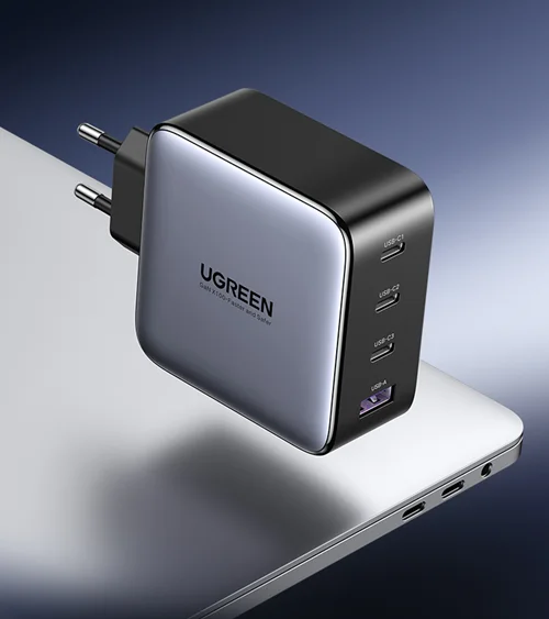 شارژر یوگرین Nexode مدل CD226 توان 100 وات (سه پورت USB-C + یک USB-A)