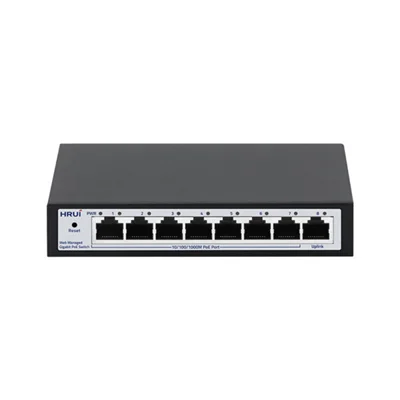 سوئیچ مدیریتی 7 پورت PoE گیگ و 1 پورت Uplink گیگ اچ ار یو ای HRUI HR-AFGW-71