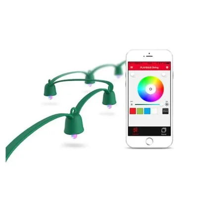 پنل روشنایی فضای باز ریسه هوشمند 10 متری مایپو مدل Playbulb String (جعبه باز)