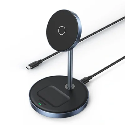 شارژر بی‌سیم مغناطیسی UGREEN CD317 دو در یک