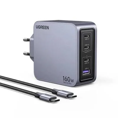 شارژر دیواری ۱۶۰ وات نکسود پرو یوگرین با کابل USB-C  240وات   X763