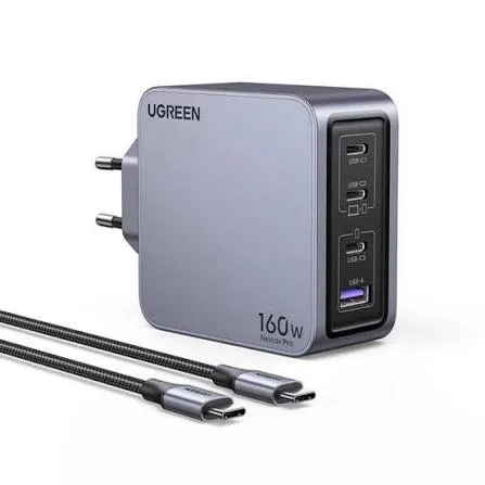 شارژر دیواری ۱۶۰ وات نکسود پرو یوگرین با کابل USB-C  240وات   X763